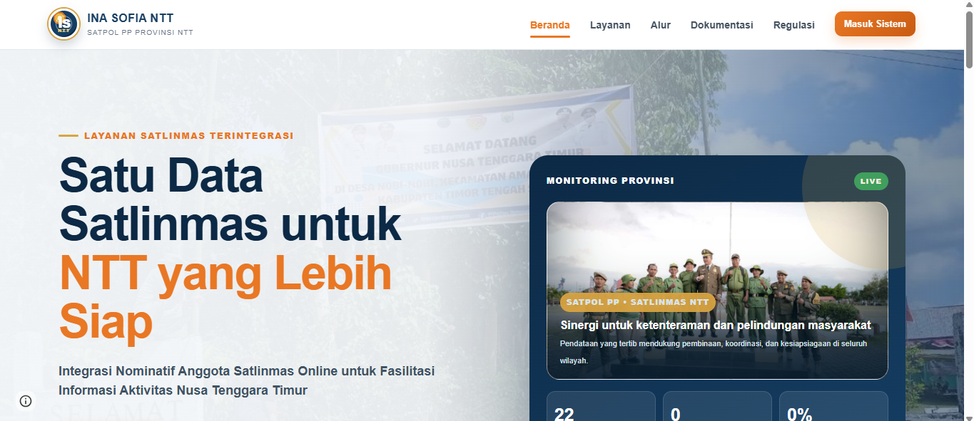 Pratinjau LAYANAN SATLINMAS TERINTEGRASI